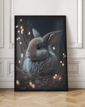 Bunny In The Nest Poster