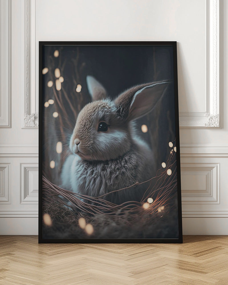 Bunny In The Nest Poster