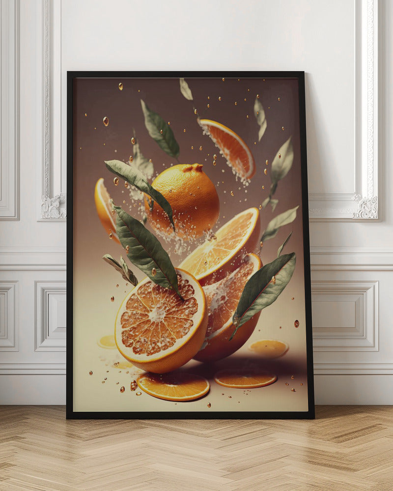 Fresh Oranges Poster