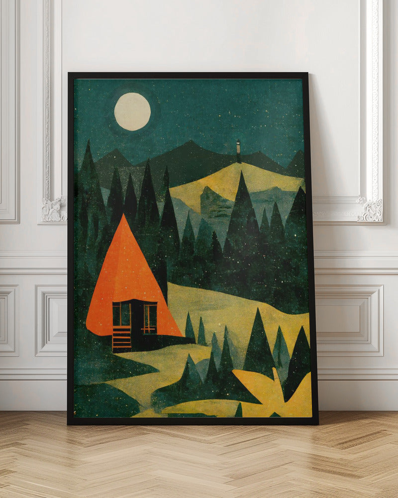 Cabin In The Forest Poster