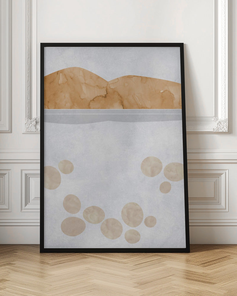 Abstract lake Tahoe view Poster