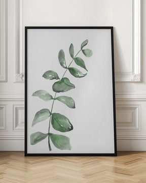 Watercolor greenery branch Poster