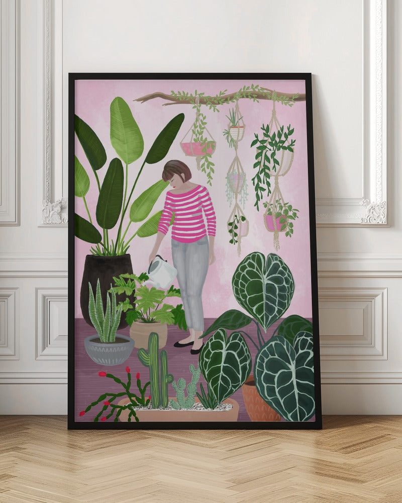 My home jungle in pink Poster