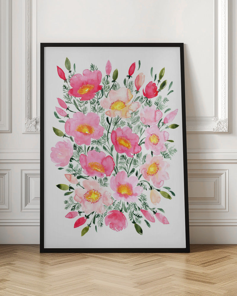 Winterlynn bouquet in pink Poster