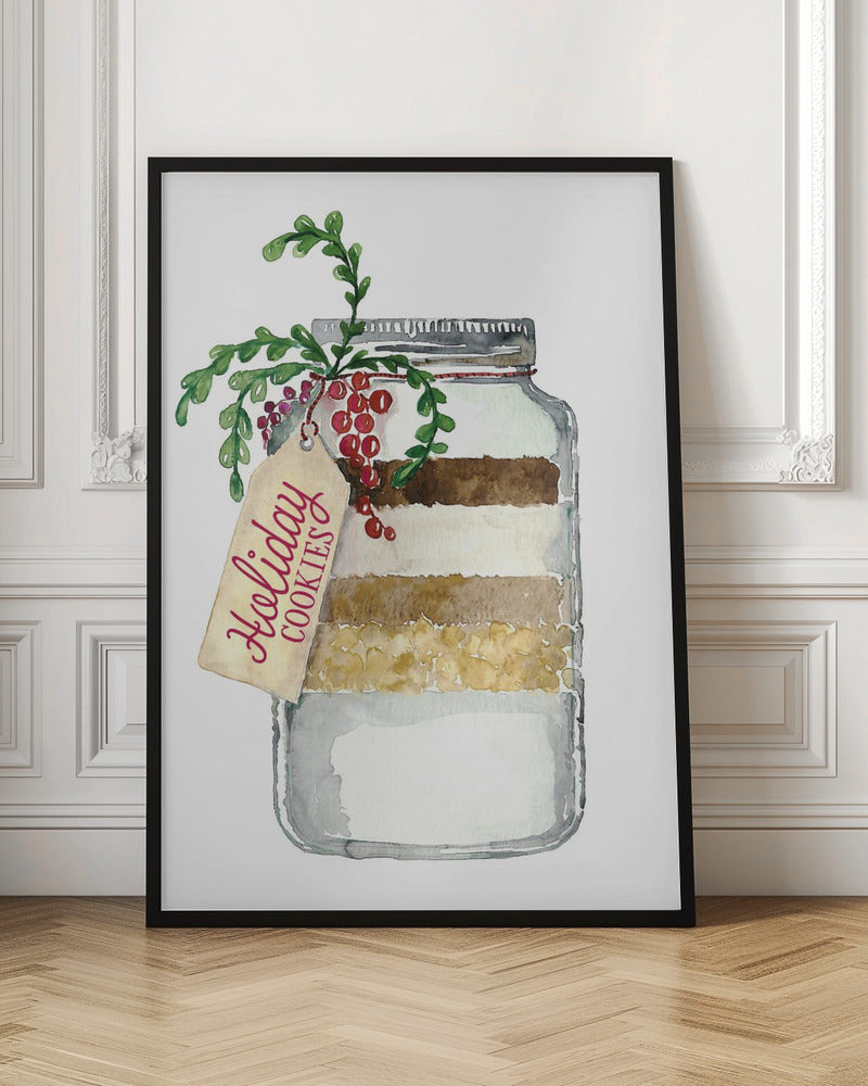 Holiday cookies in a jar Poster