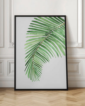 Palm leaf in loose watercolor Poster