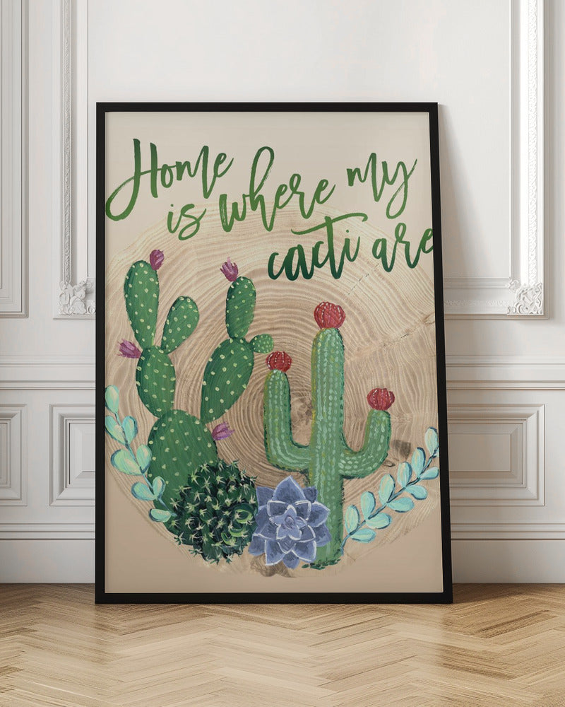 Home is where my cacti are Poster