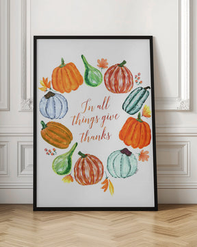 In all things give thanks Poster