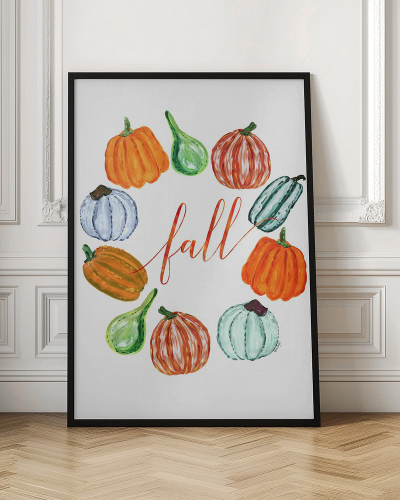 Fall pumkins Poster