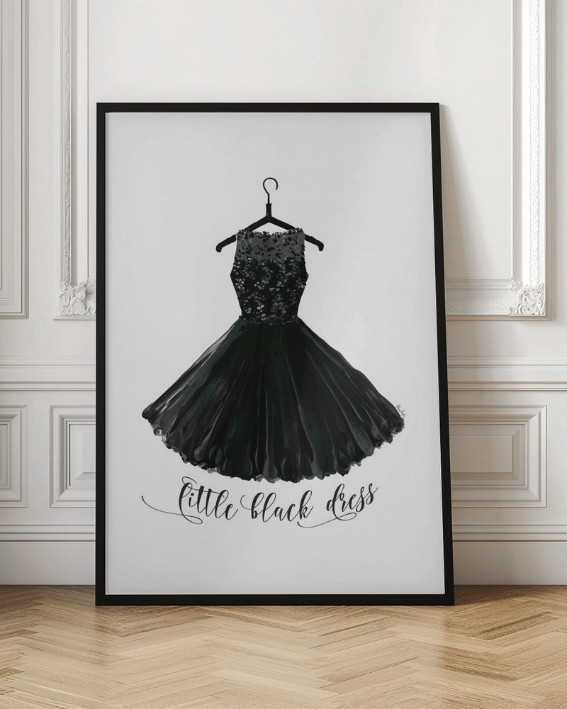 Little black dress in hanger Poster