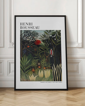 Monkeys And Parrot In The Virgin Forest Poster