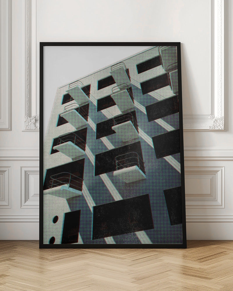 Bauhaus Dessau architecture in vintage magazine style VI Poster