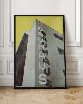 Bauhaus Dessau architecture in vintage magazine style Poster