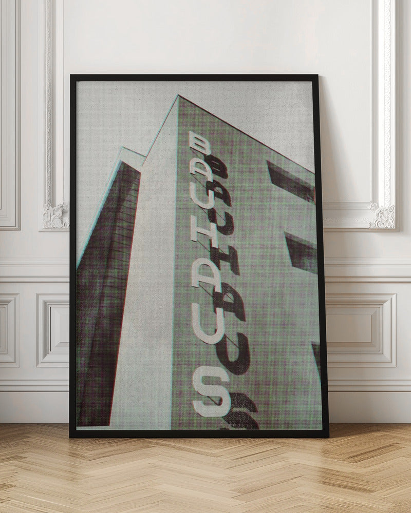 Bauhaus Dessau architecture in vintage magazine style I Poster