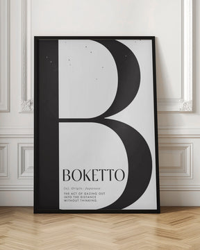 Boketto definition gazing out into the distance Poster