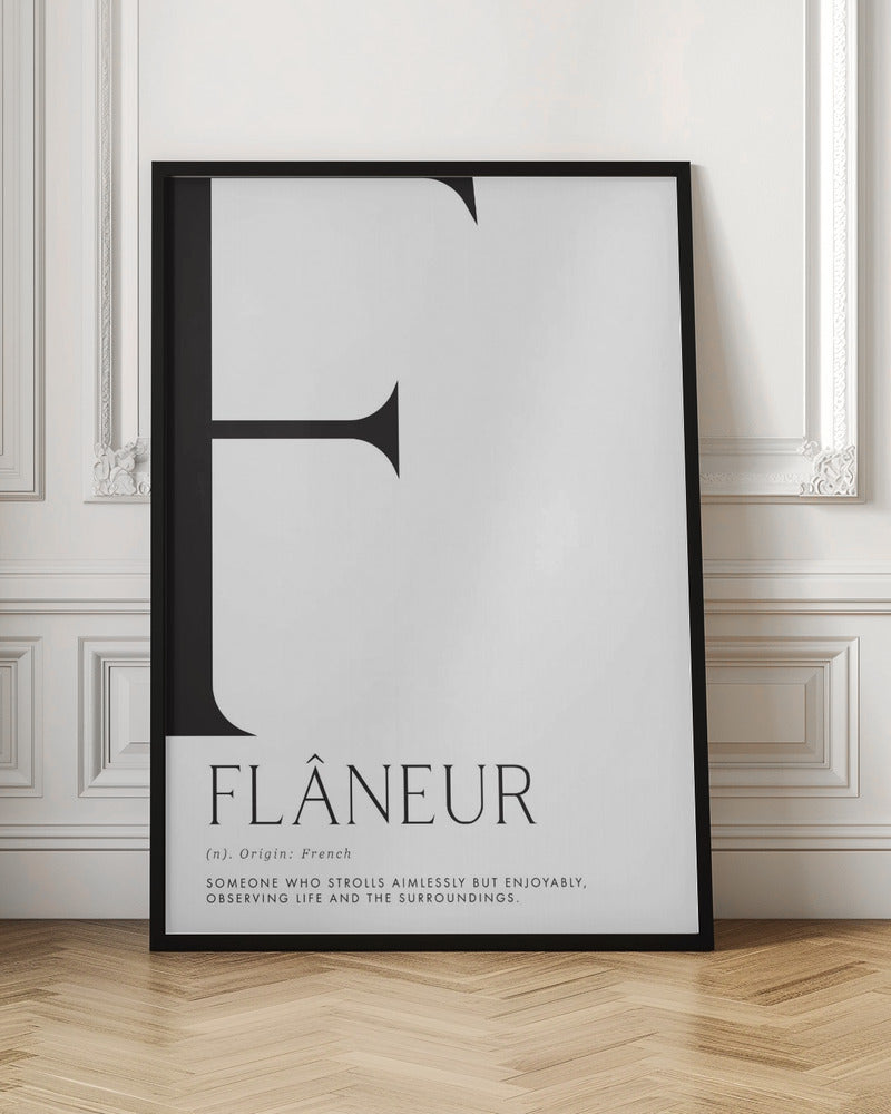 Flâneur definition Poster
