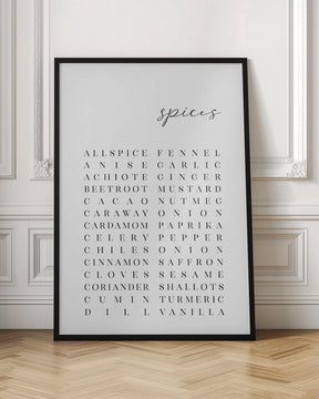 List of spices Poster