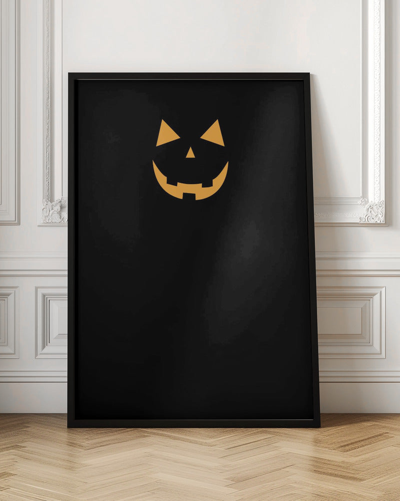 Minimal jack-o'-lantern Poster