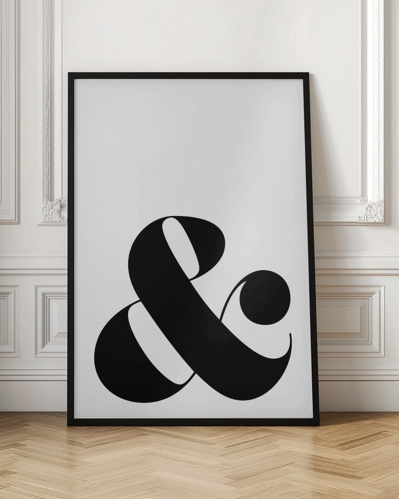 Scandi ampersand Poster