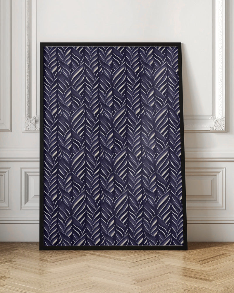 Indigo Blue Pattern Poster