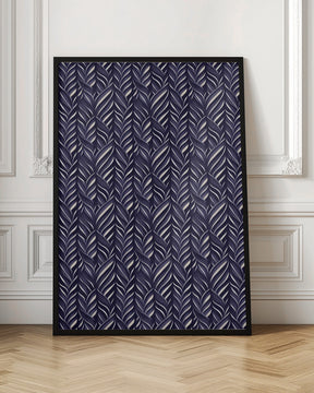 Indigo Blue Pattern Poster