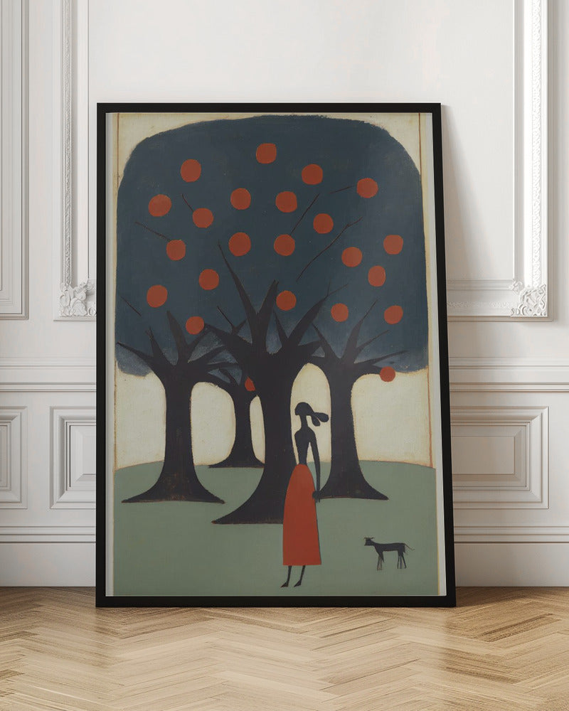 The Woman And The Apple Tree Poster