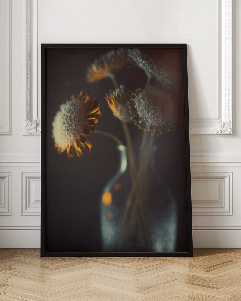 Flowers In Low Light Poster