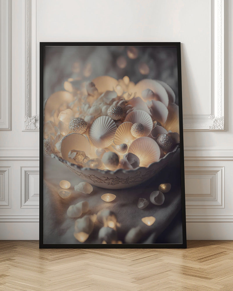 Glowing Sea Shells Poster