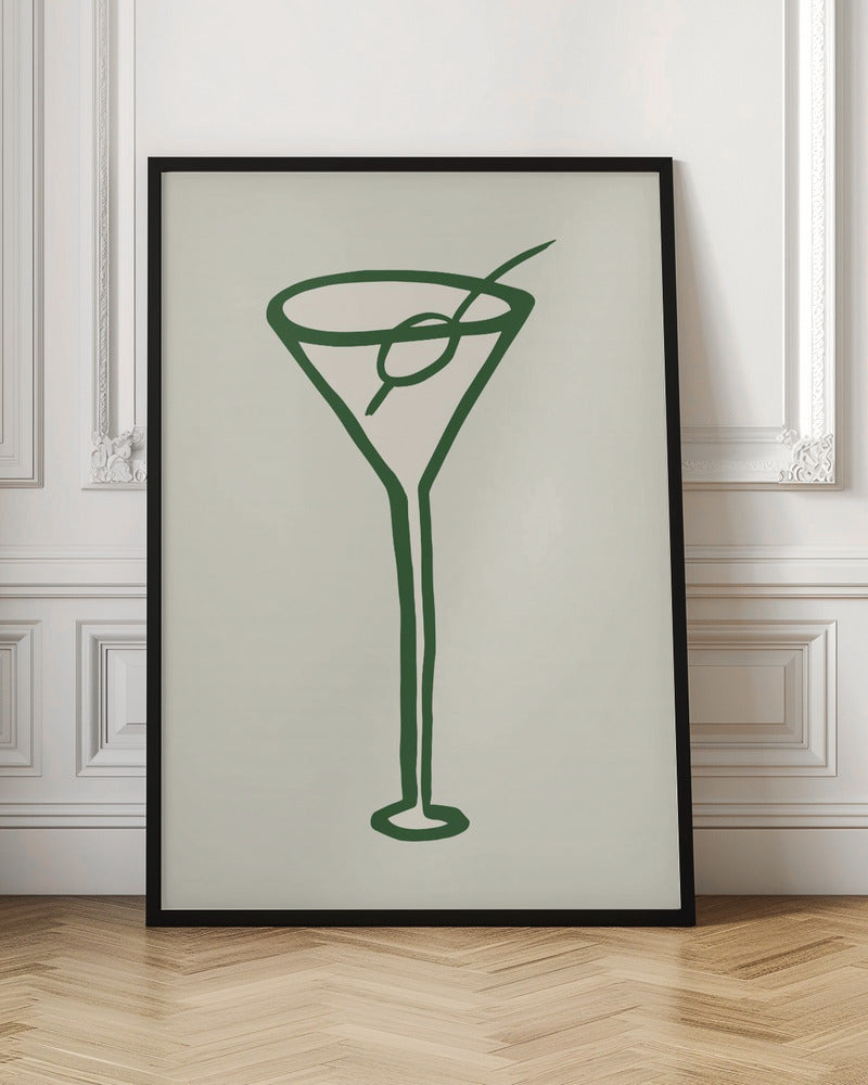 Cocktail Green Poster