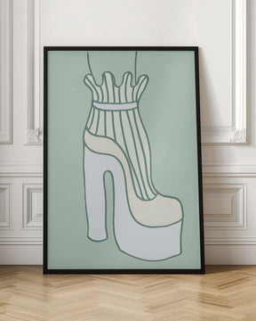 Shoe Green Poster