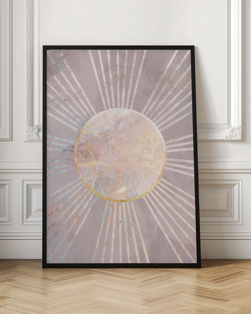 Pink Sun Rays Poster