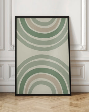 Green Rainbow Poster