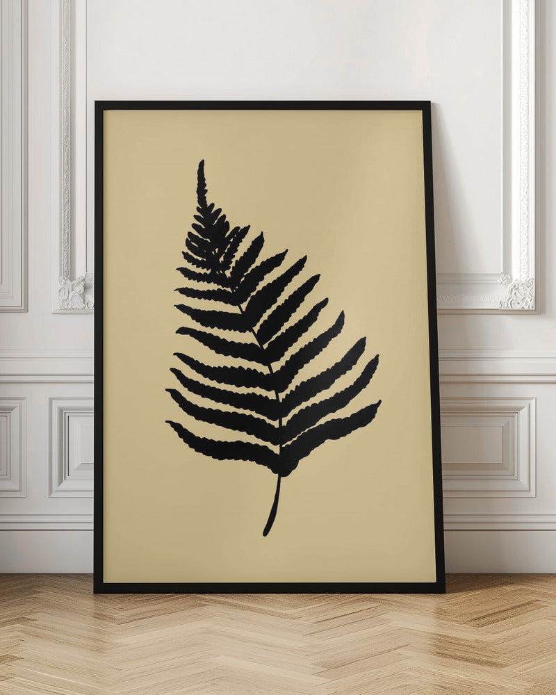 Fern 02 Yellow Poster