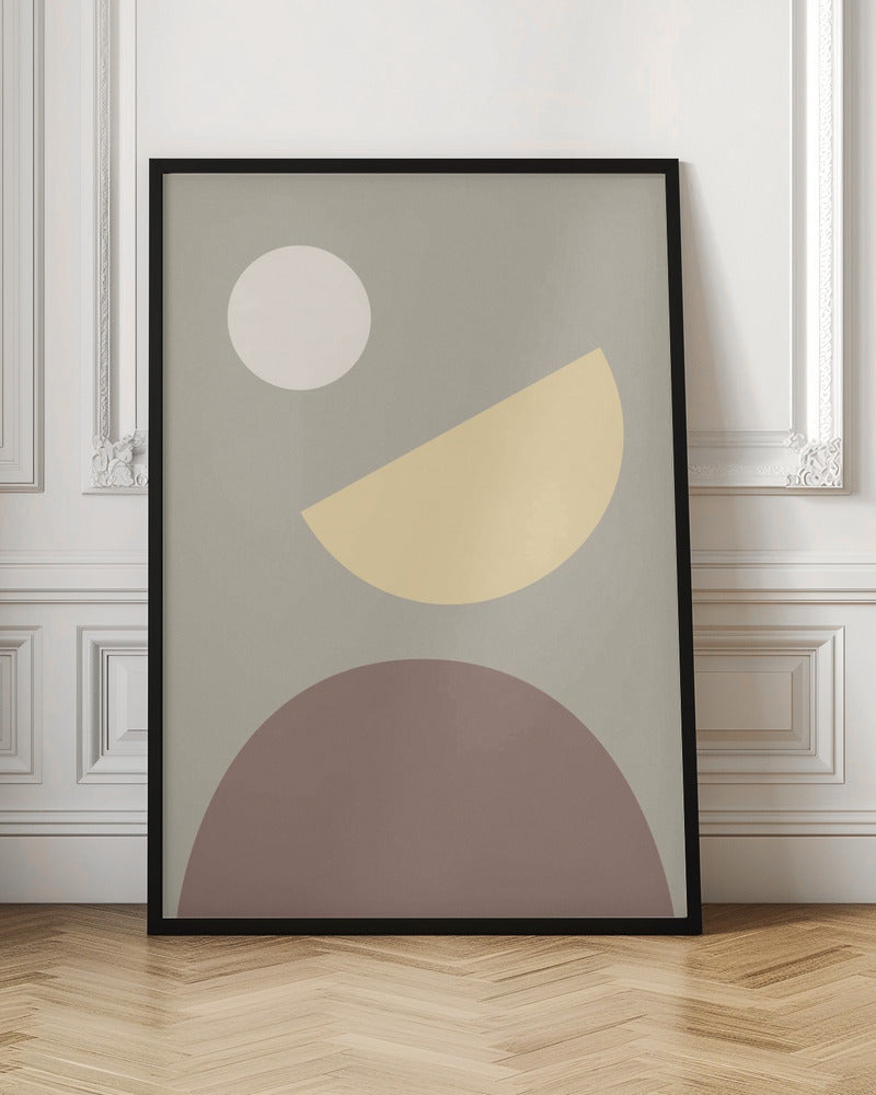 Arches Yellow and Gray Poster