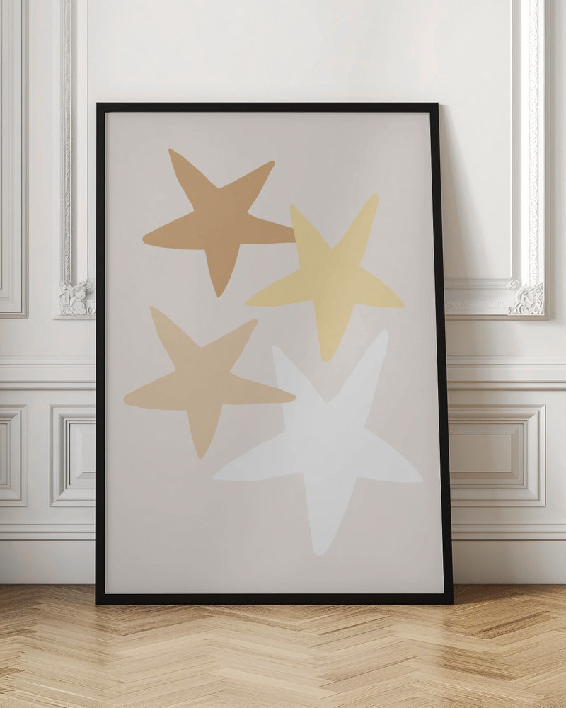 Stars Yellow Poster