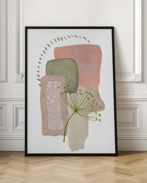 Delicate Pink and Green-1 Poster