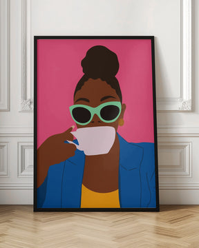 Women Drinking Coffee Poster