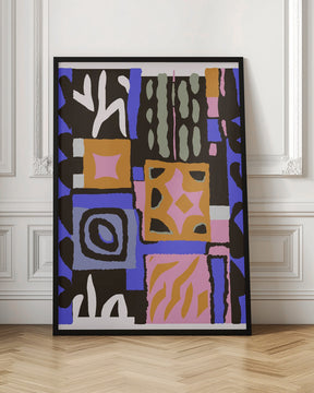 Purple Peru Pattern Poster