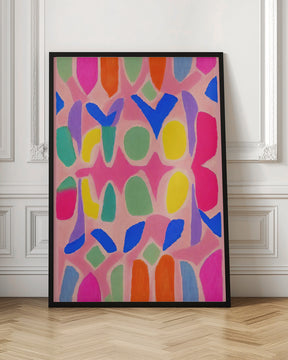 Pastel Neon  Pattern Poster