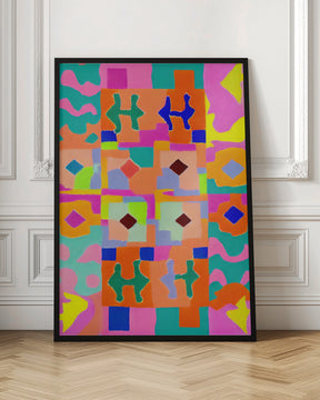 Neon Peru Pattern Poster