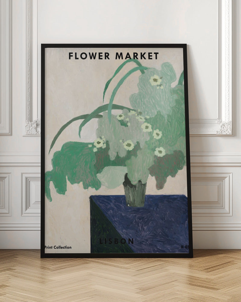 Flower Market. Lisbon Poster