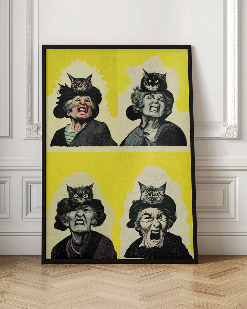 Angry Cat Lady Poster