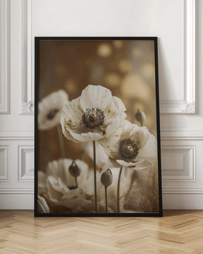 White Poppy Poster