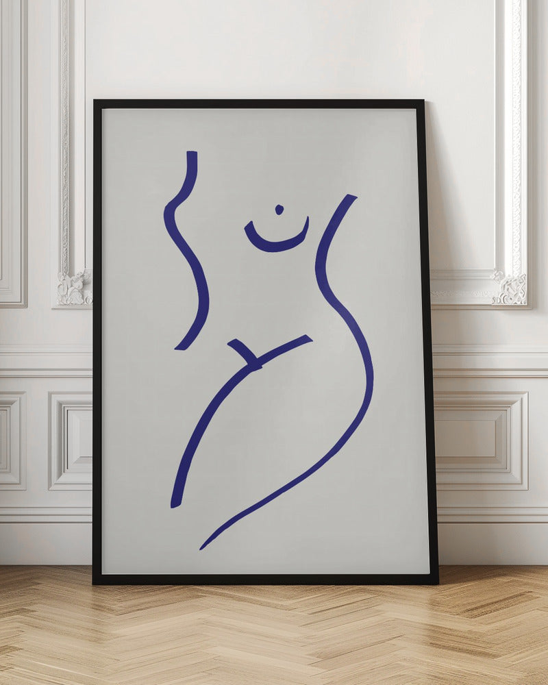 Nude Blue Poster