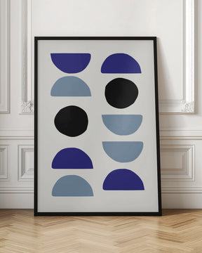 Blue Shapes 2 Poster