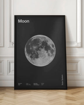 Solar System Moon Poster