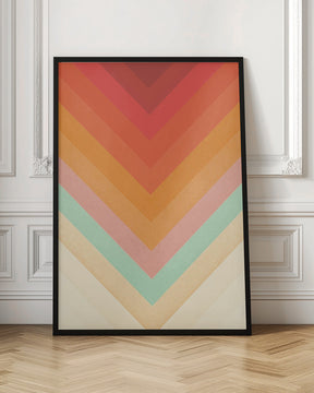 Rainbow Chevrons Poster