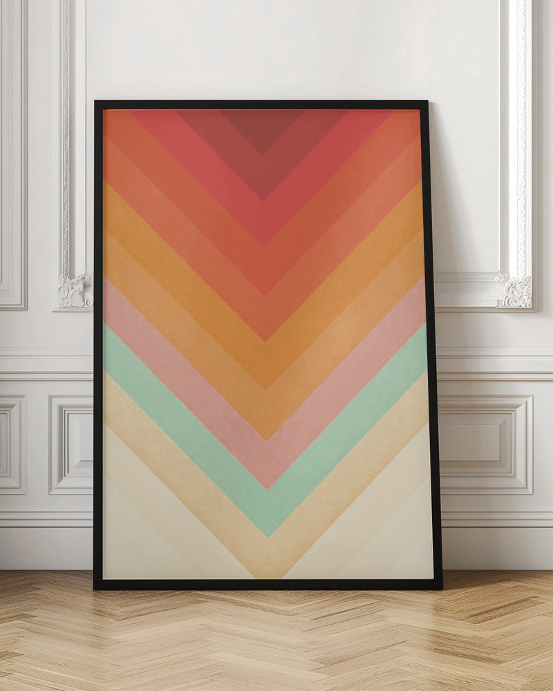 Rainbow Chevrons Poster