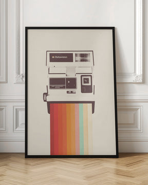 Instant Camera Rainbow Poster