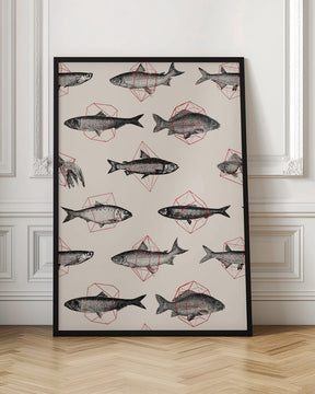 Fishes In Geometrics Nº4 Poster